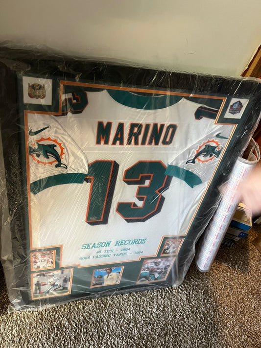 Dan Marino Authentic Jersey Memorabilia  Plaque